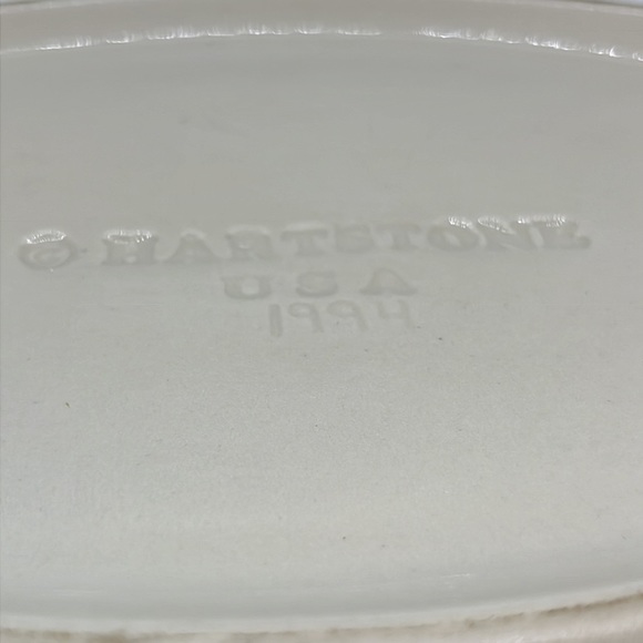 1994 Hartstone Pottery Serving Platter, Hard to Find Woodland Pattern - Picture 6 of 6